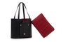 Lucky Bees 1292 Bolso Tote Negro Piel de Polivinilo